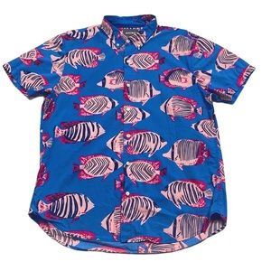 Bonobos, Slim fit riviera shirt, oxford collar, short sleeve, button down, large